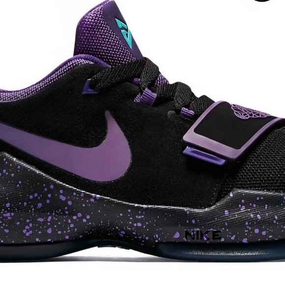 Nike PG 1 Score Bunches Boy purple black Sport, Athletic gym sneakers Shoes Y7 - Picture 6 of 6